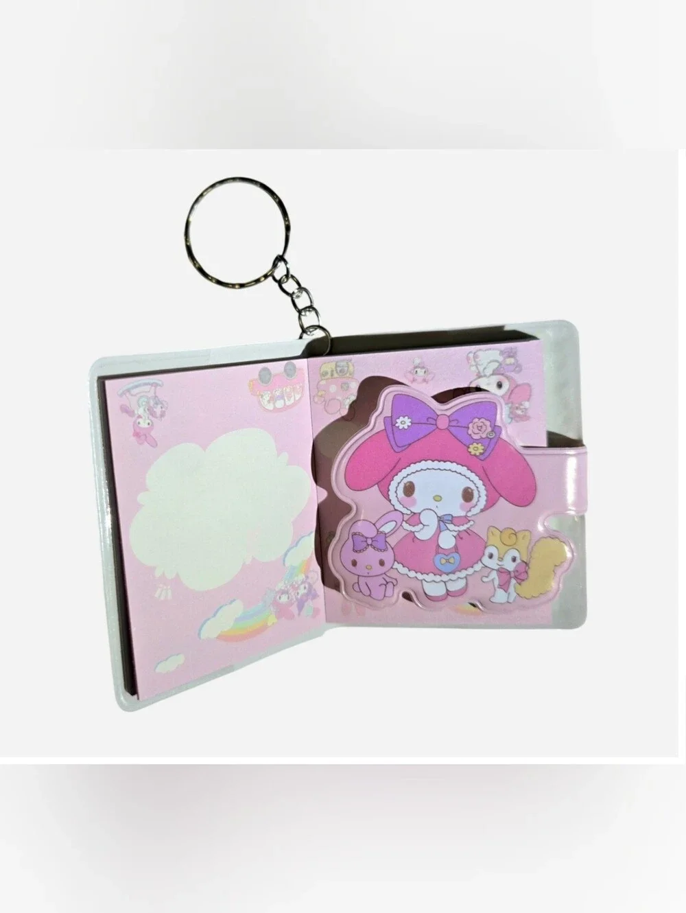 Sanrio My Melody Kawaii Mini Notebook Keychain NEW